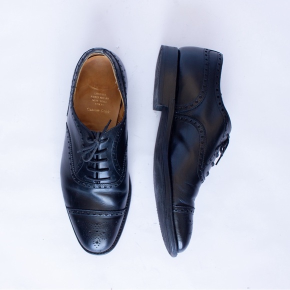 Church’s Custom Grade Leather Wingtip Shoe’s Men’s 9(F) Made In England - Picture 1 of 13